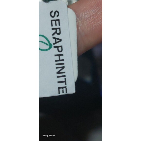 Brand new high quality seraphinite sterling ring sz8 - Picture 15 of 17